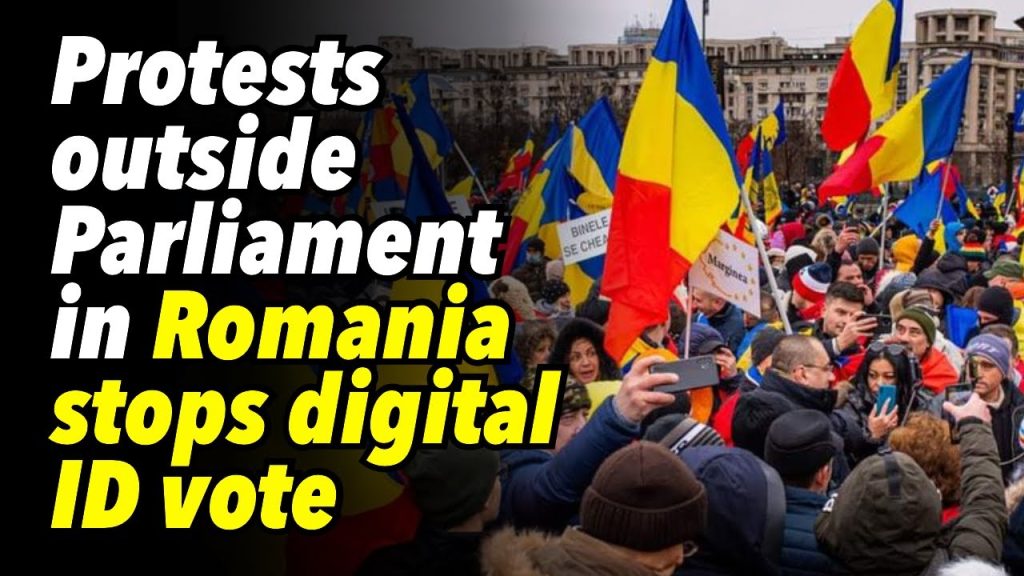 Protests outside Parliament in Romania stops digital ID vote