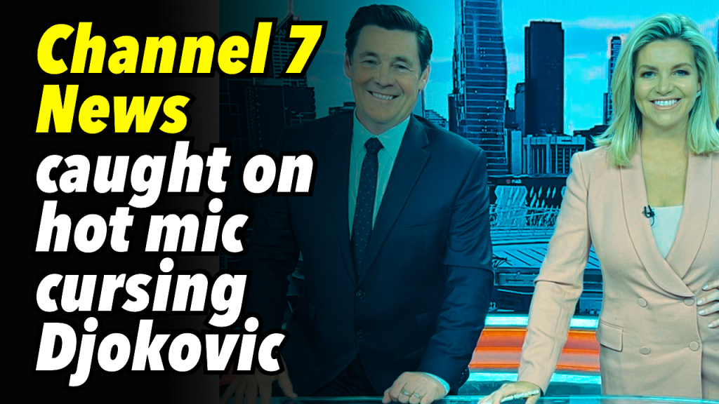 Channel 7 News caught on hot mic cursing Djokovic