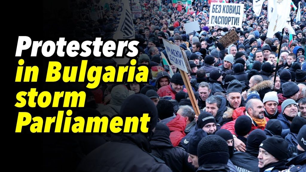 Protesters in Bulgaria storm Parliament