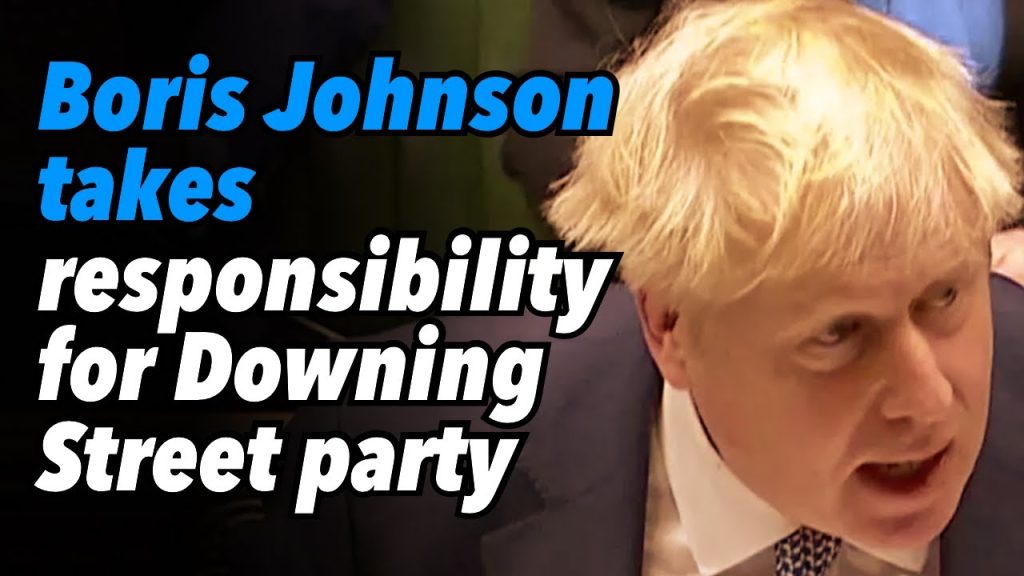 Boris Johnson ‘takes responsibility’ for Downing Street party
