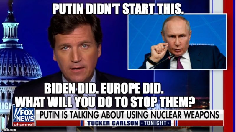 Tucker Carlson: Admission from America: This war is Biden’s wish. [Video]